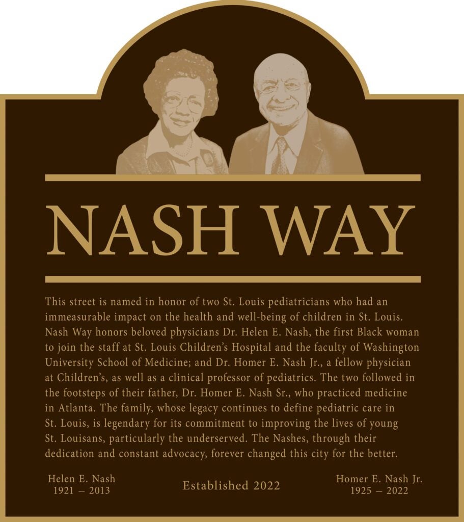 2022: WUSM street re-christened “Nash Way”